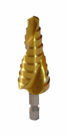 Hexen-Schaft Höhenflossenstations-Stufenbohrer-Bohrer mit Titan beschichteter gewundener Flöten-Zoll-Größe