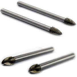 Kreuzspitzen-Glasfliesenbohrer YG6X 3mm-20mm Rundschaft