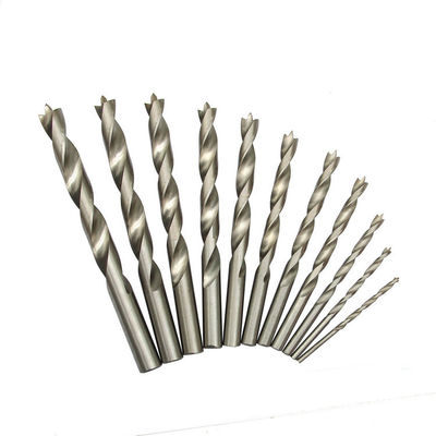 HSS Brad Point Drill Bit DIN338 voll gemahlenes helles Finish