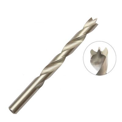 HSS Brad Point Drill Bit DIN338 voll gemahlenes helles Finish