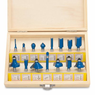 Karbid-Tipped-V-Groove-Router-Bit-Set für die Holzbearbeitung