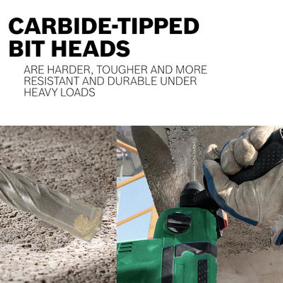 Karbidzentrische Maurerbohrmaschine mit einer Spitze