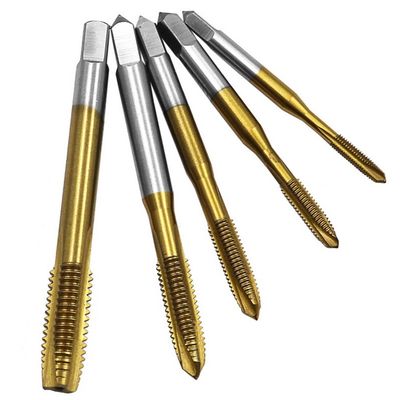 Ti-beschichtete DIN371 Spiralpunkt-HSS-Maschinenhähne M3-M50