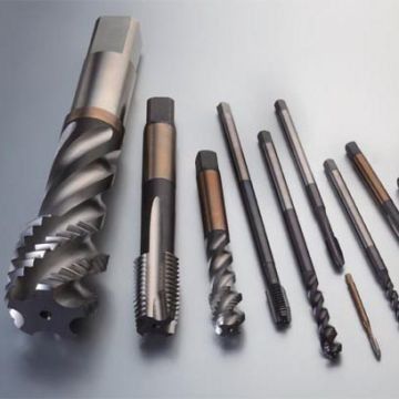 Ti-beschichtete DIN371 Spiralpunkt-HSS-Maschinenhähne M3-M50