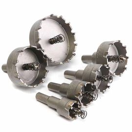 6pcs Hartmetall-gespitztes Loch sah 22-65mm, die für Edelstahl sandgestrahlt wurden