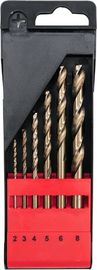 HSS-Bohrer-Set 6-teilig 2mm-8mm für Edelstahl Metall