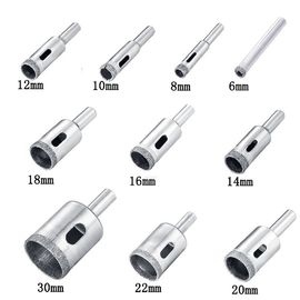 10 PCS der Diamant-Bohrkrone-Satz, Diamant-Loch sah Ausrüstung für Fliesen-keramischen Glasmarmor