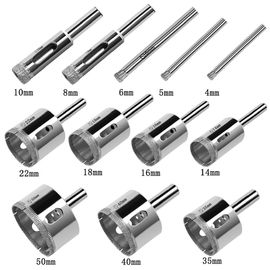 Größe der Glas-und Fliesen-hohle Kern-Diamant-Bohrer-Bohrer-Satz-12 der PC-4mm-50mm