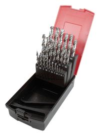29 PC Höhenflossenstations-Jobber-Bohrgerät gesetztes M351/16“ - 1/2“ durch 1/64“ Rosen-Plastikkasten-Verpackung
