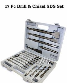 SDS Plus-Hammerbohrstücke Set 17pc 40Cr Stahl mit Kunststoffgehäuse