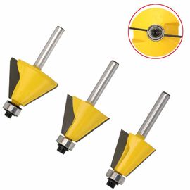 Karbid-Chamfer-Router-Bit-Set 1/4 Zoll-Sank für Holzbearbeitung
