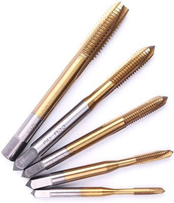 HSS 6542 Spiralbohrer Gewindebohrer M3-M8 Titanbeschichtet